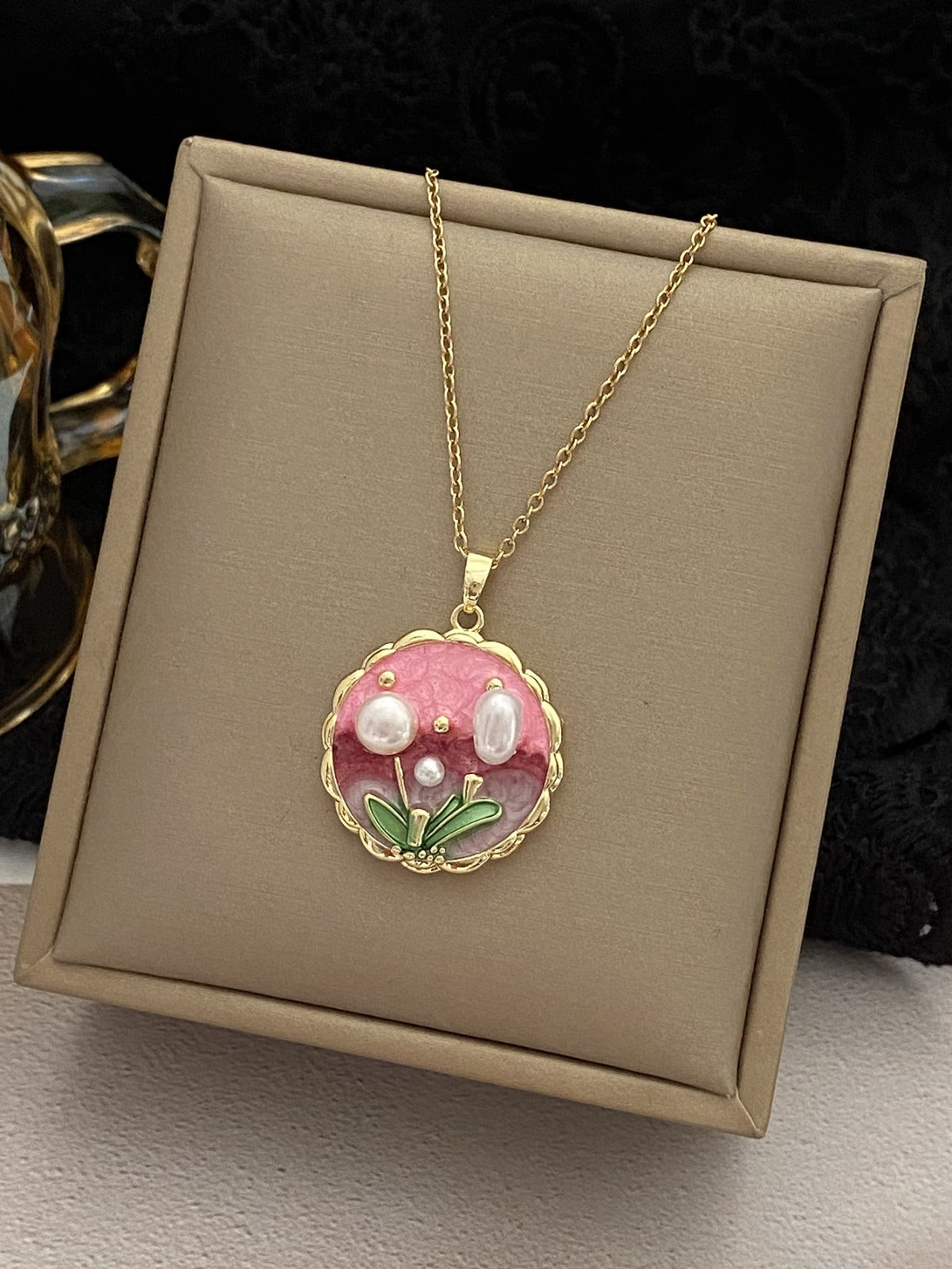 Necklace With Handmade Artistic Pendant