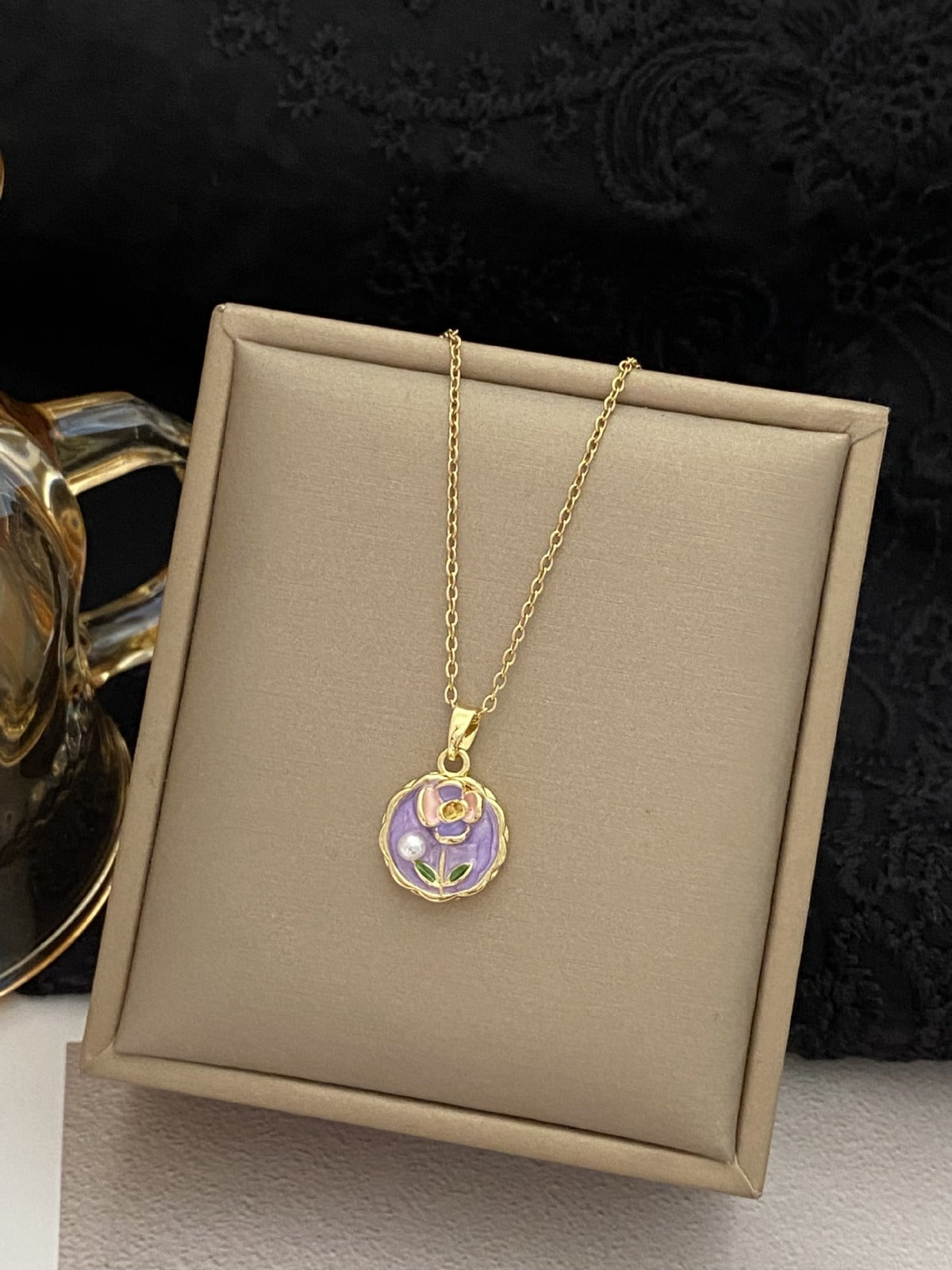 Necklace With Handmade Artistic Pendant