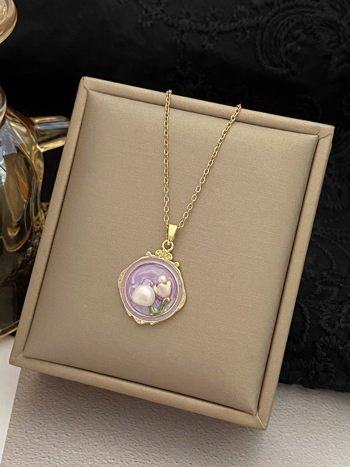 Necklace With Handmade Artistic Pendant