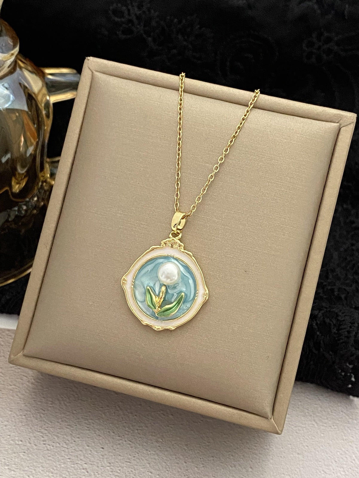 Necklace With Handmade Artistic Pendant