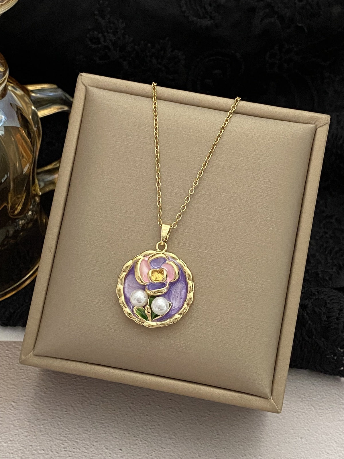 Necklace With Handmade Artistic Pendant