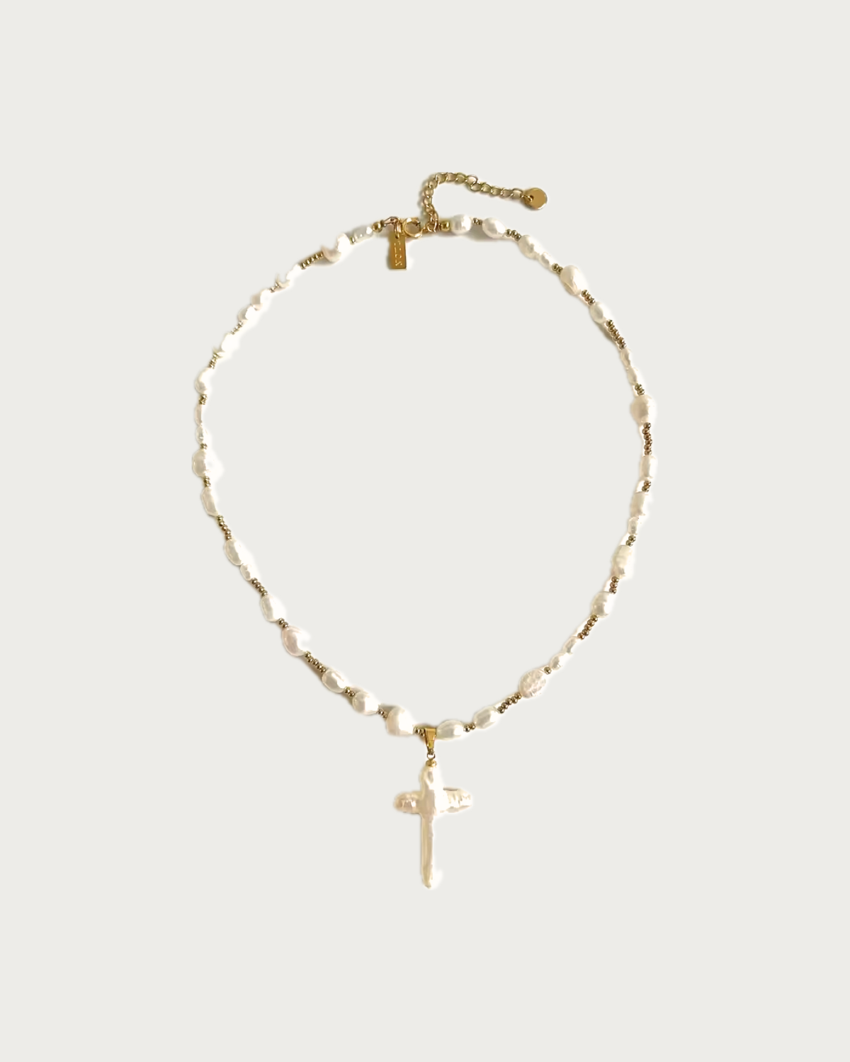 Pearl Cross Necklace