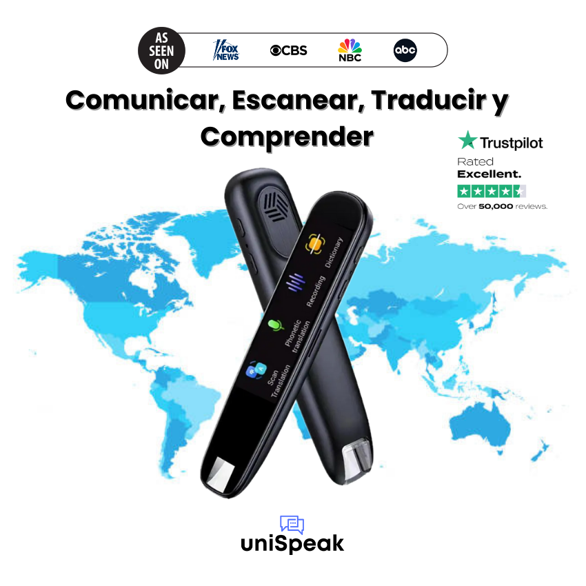 uniSpeak™ - Bolígrafo Escáner Traductor 4-en-1