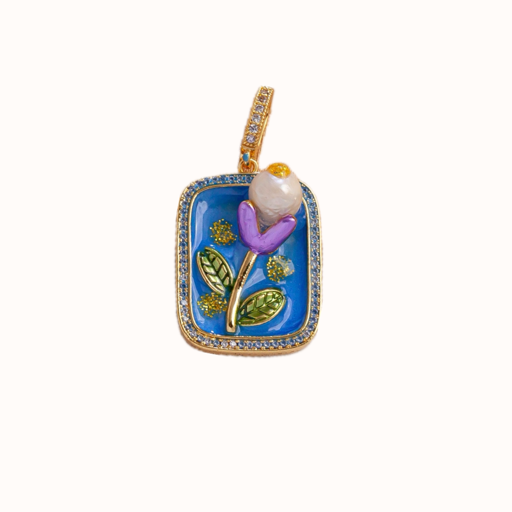 Sea Pearl Flower pendant