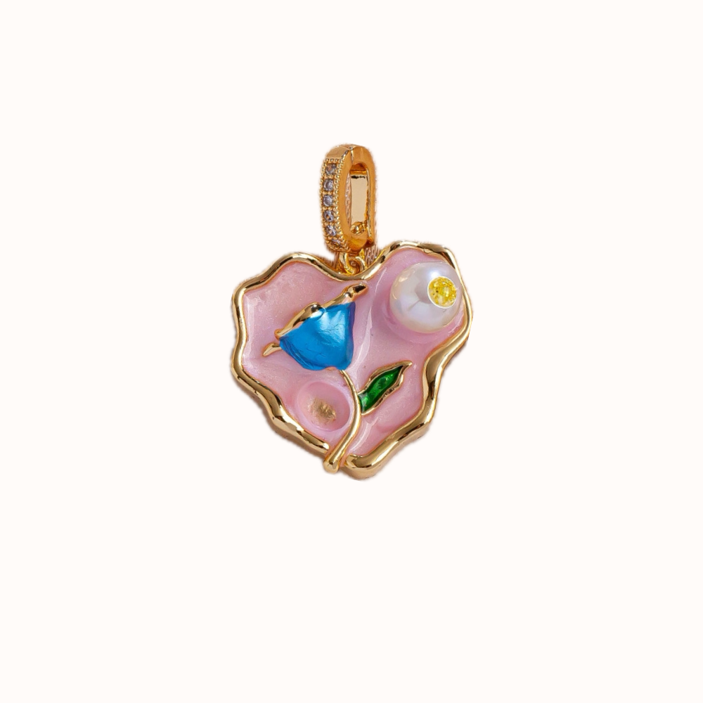 Flower Essence Heart pendant