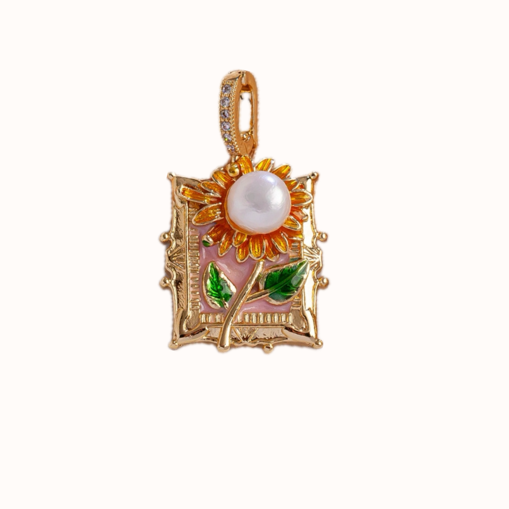 Pink Van Gogh Enchantment pendant
