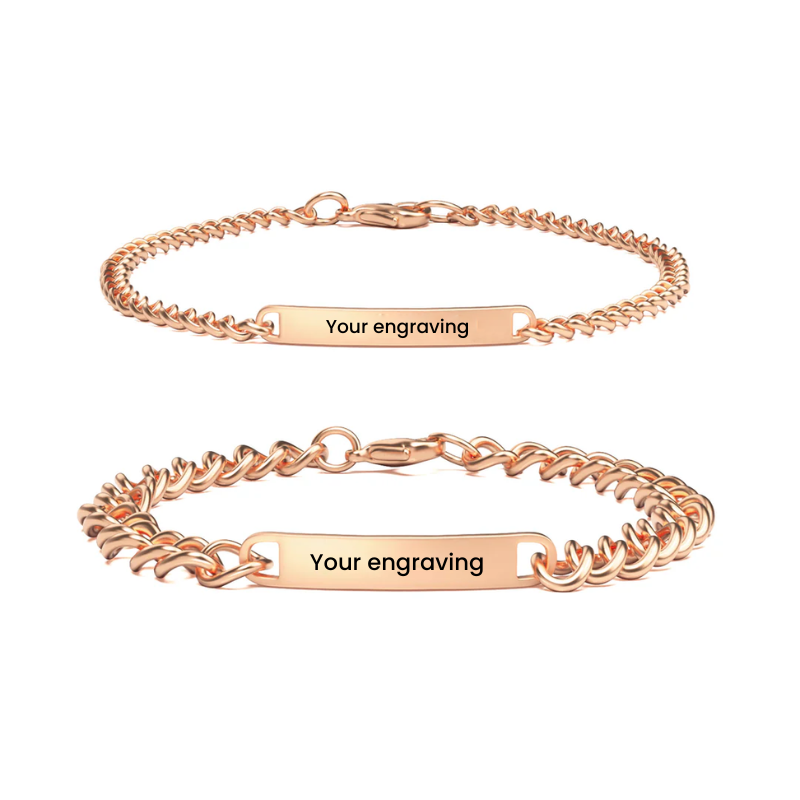 Engraving Couples Bracelet